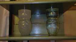 Linke Flasche mit Rein Salz Rechte mit Artemia Salz. (Linke ist besser!!!!)