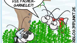 Garnelencartoons - Feuchtfröhlicher Humor aus dem Nanobecken